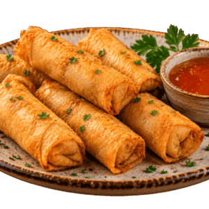 Rollitos de Primavera con Salsa Agridulce